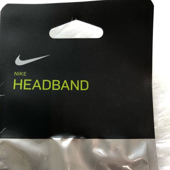 Nike Men's Swoosh‎ Headband Black Embroidered Swoosh Logo Stretch Classic NEW - Picture 4 of 6